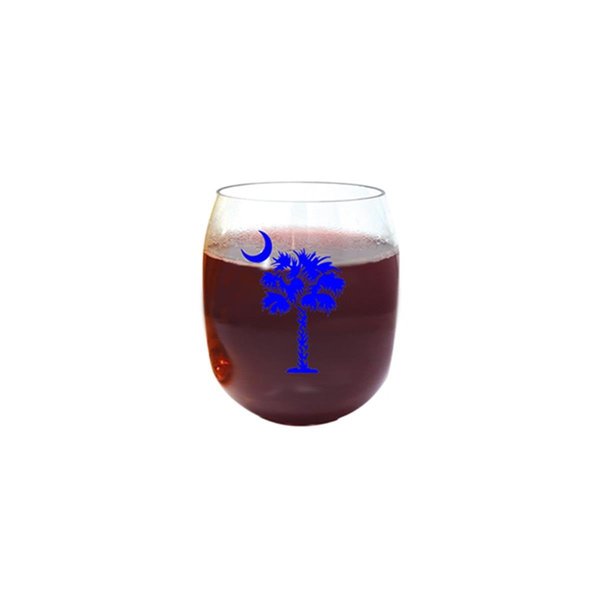 Zees Creations Blue Palmetto Tree Ever Drinkware Wine Tumbler ED1001-PTB